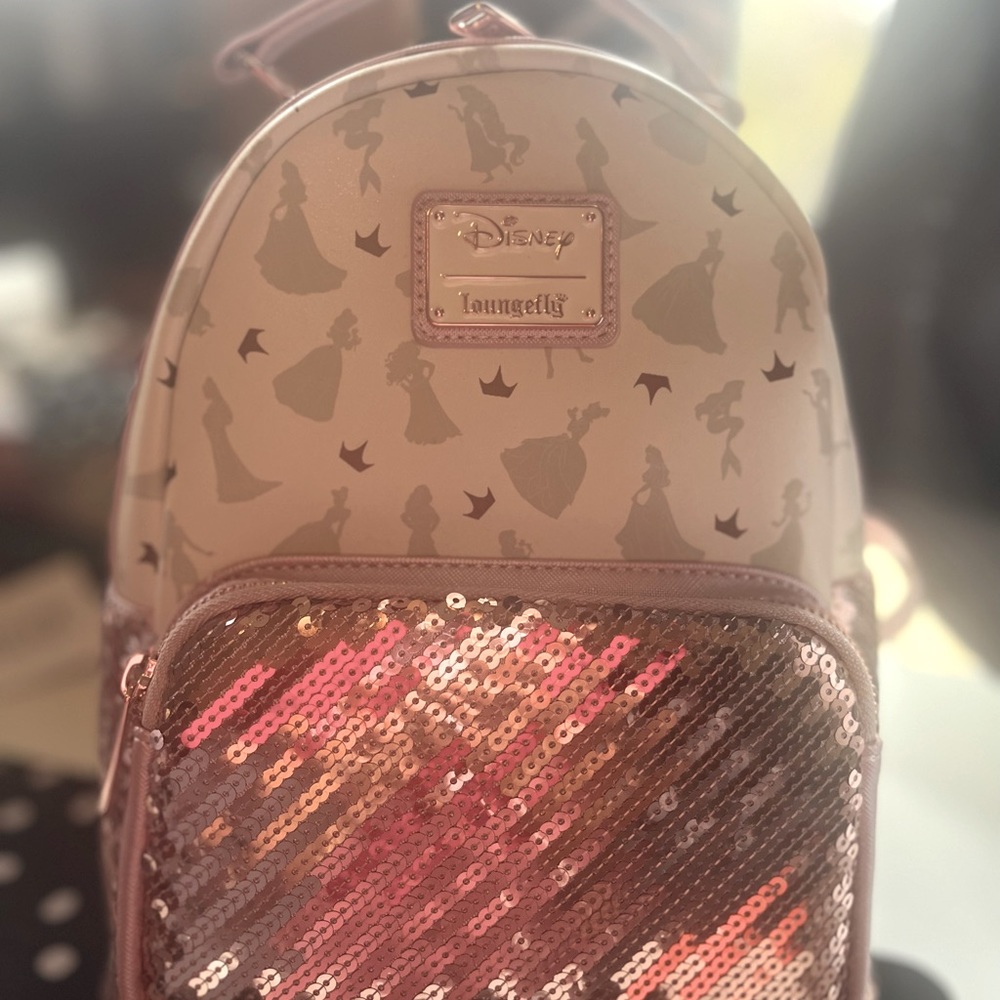 Disney Loungefly, Rose Gold Princesses